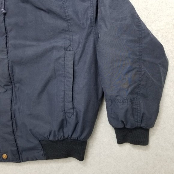 G2000 Jacket Mens Large Blue Full Zip Pockets Hooded - Picture 3 of 11